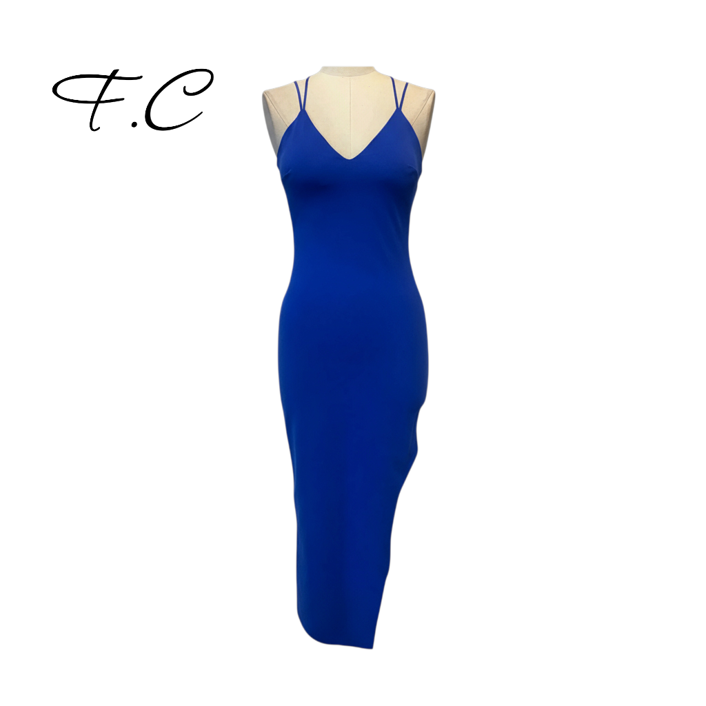 Vestido corto liso