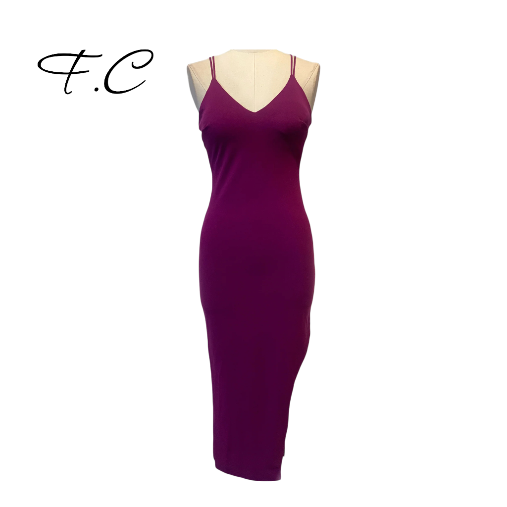 Vestido corto liso