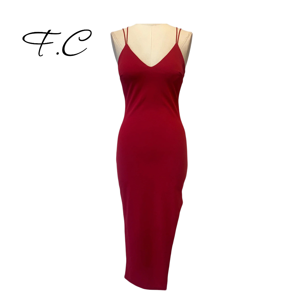 Vestido corto liso