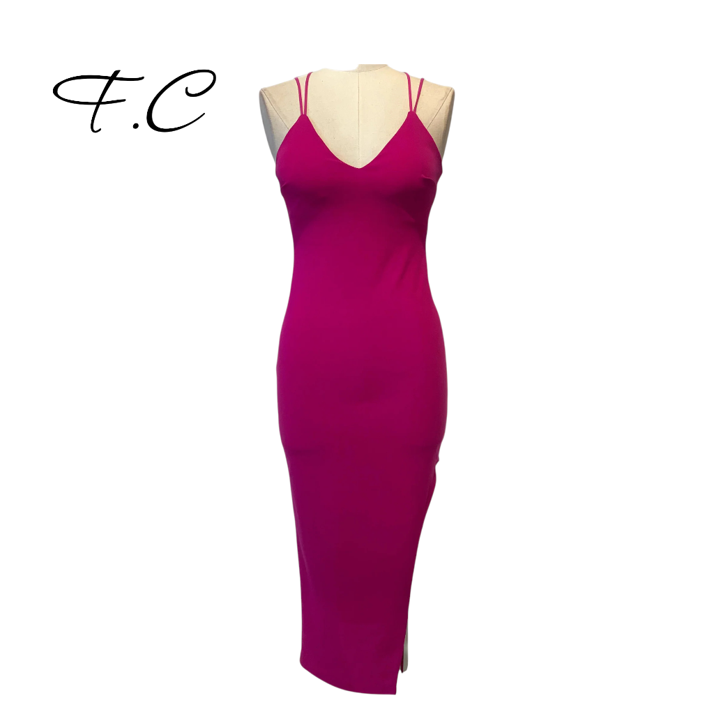 Vestido corto liso