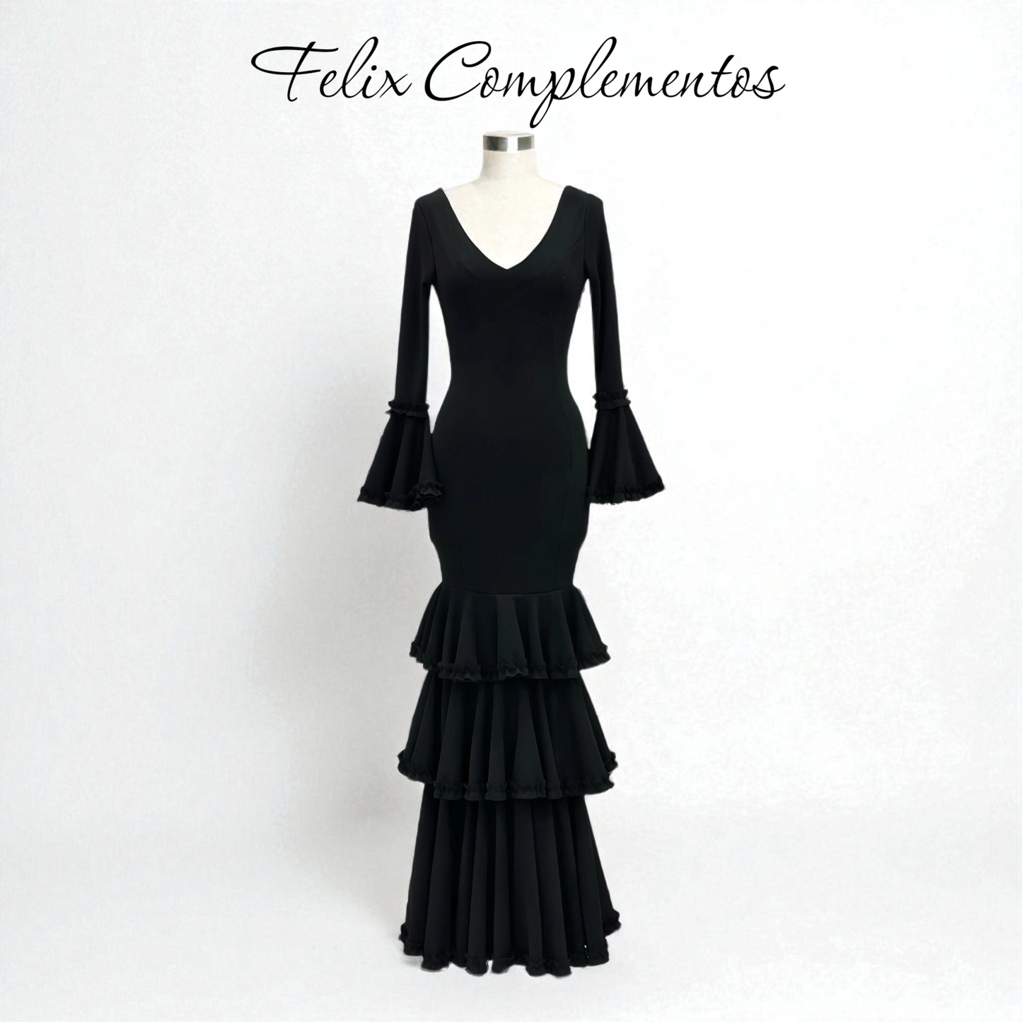 Vestido flamenca negro (M1)