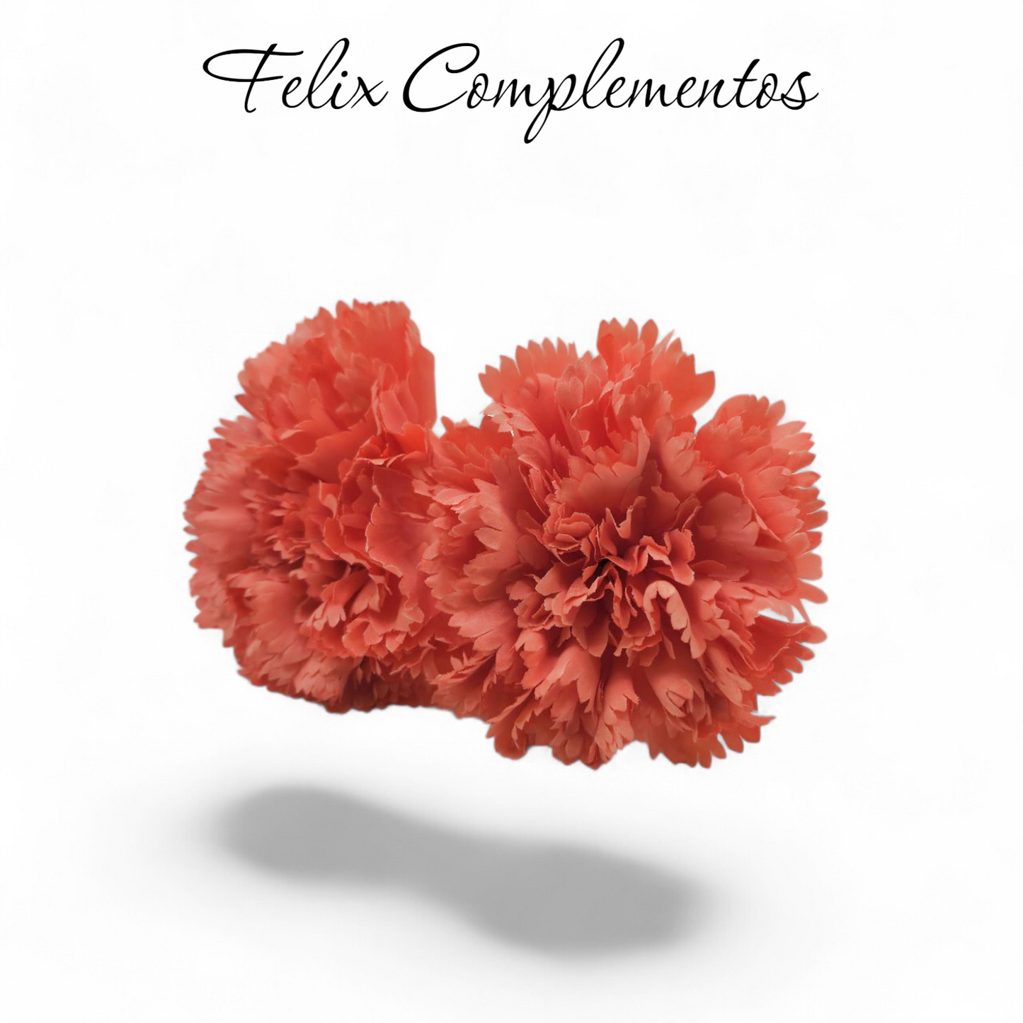 Ramillete coral 2 claveles
