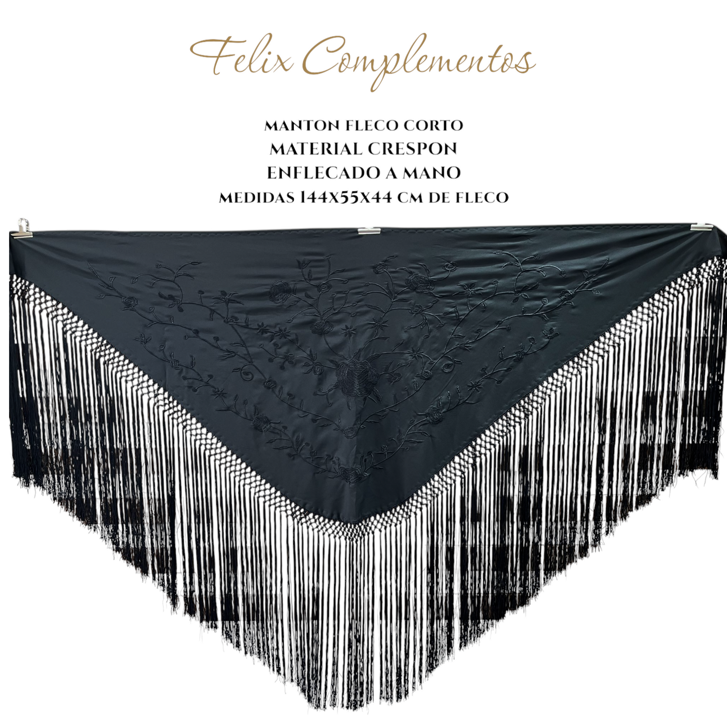 Fuchsia embroidered shawl