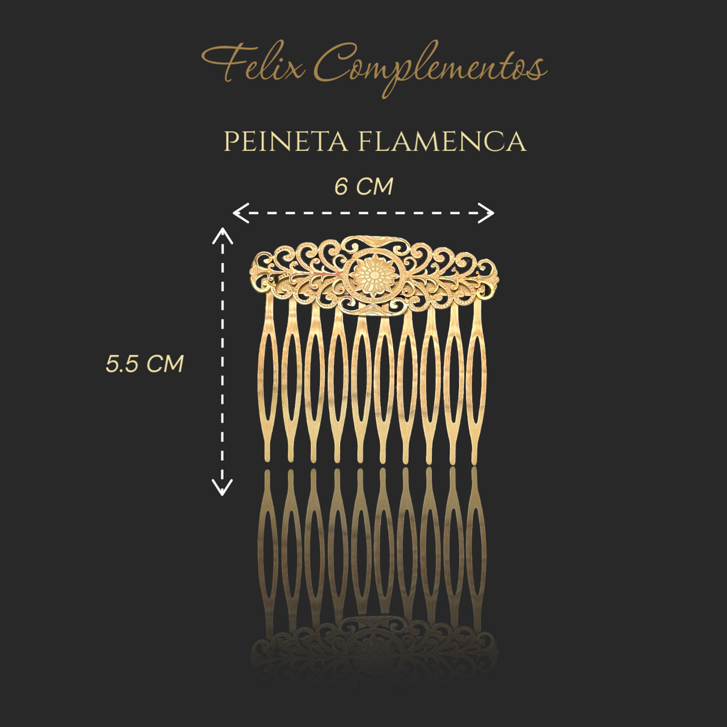 Peina rectangular calado 3