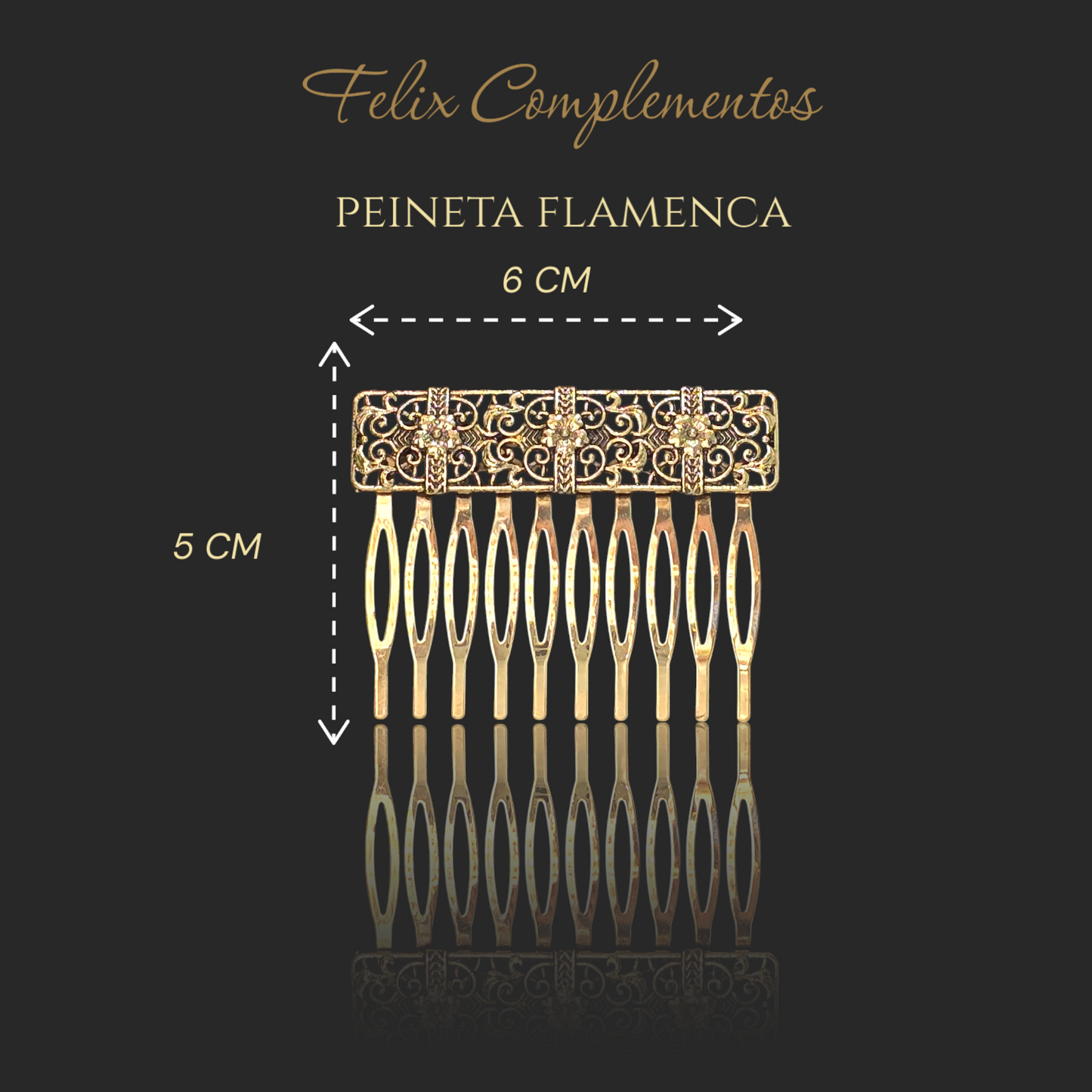 Peina rectangular calado 4