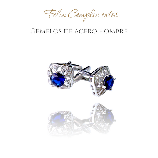Blue diamond cufflinks