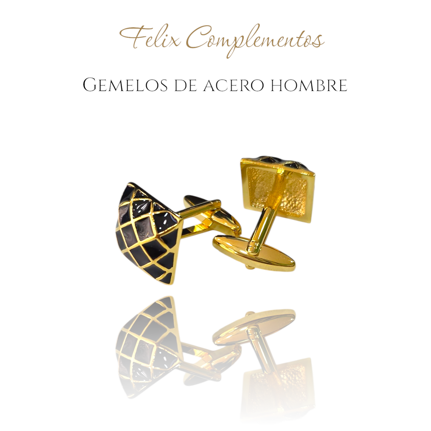 Gemelos dorado rombo