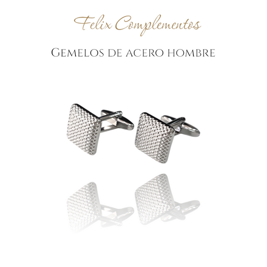 Silver cufflinks with dots