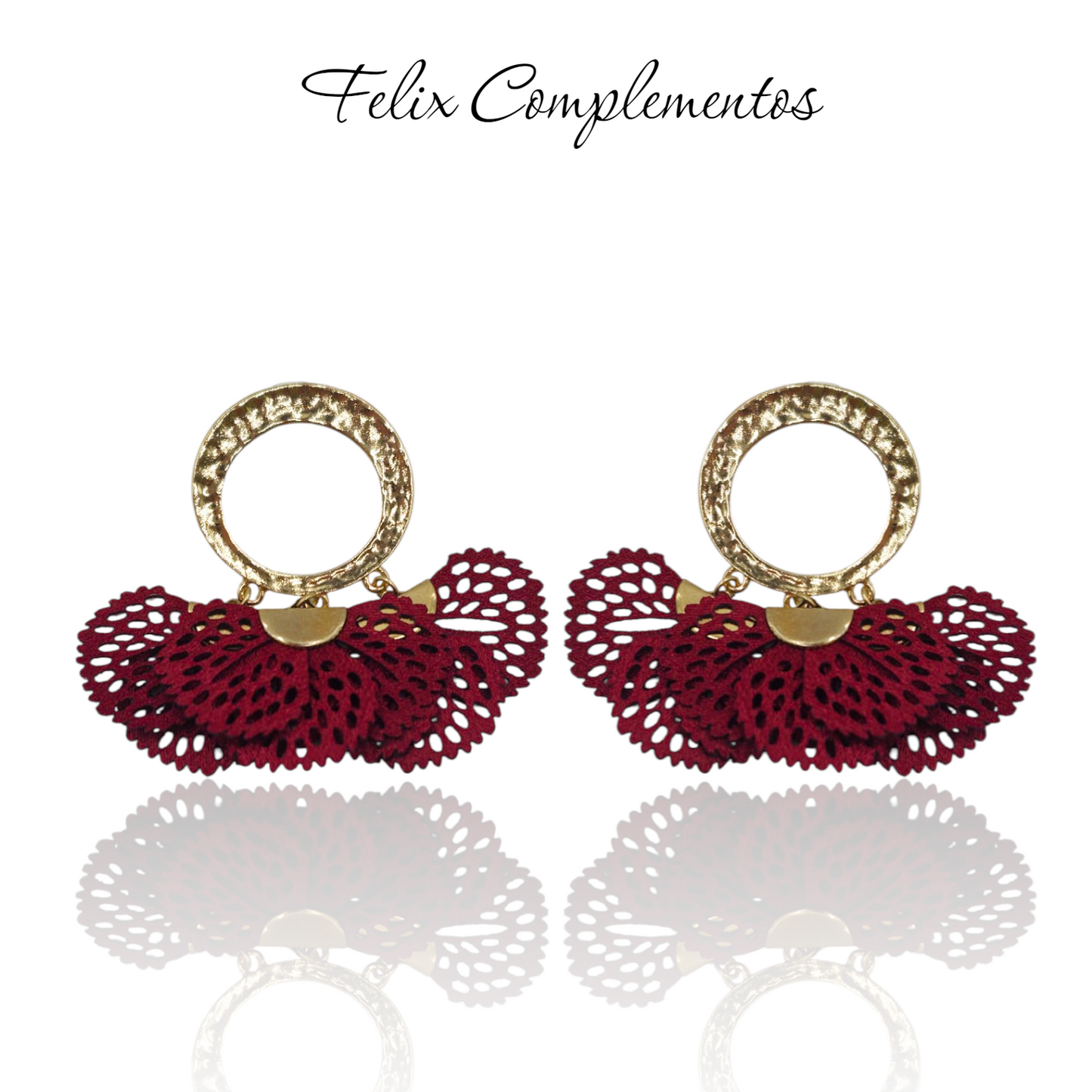 Flamenco petal earring