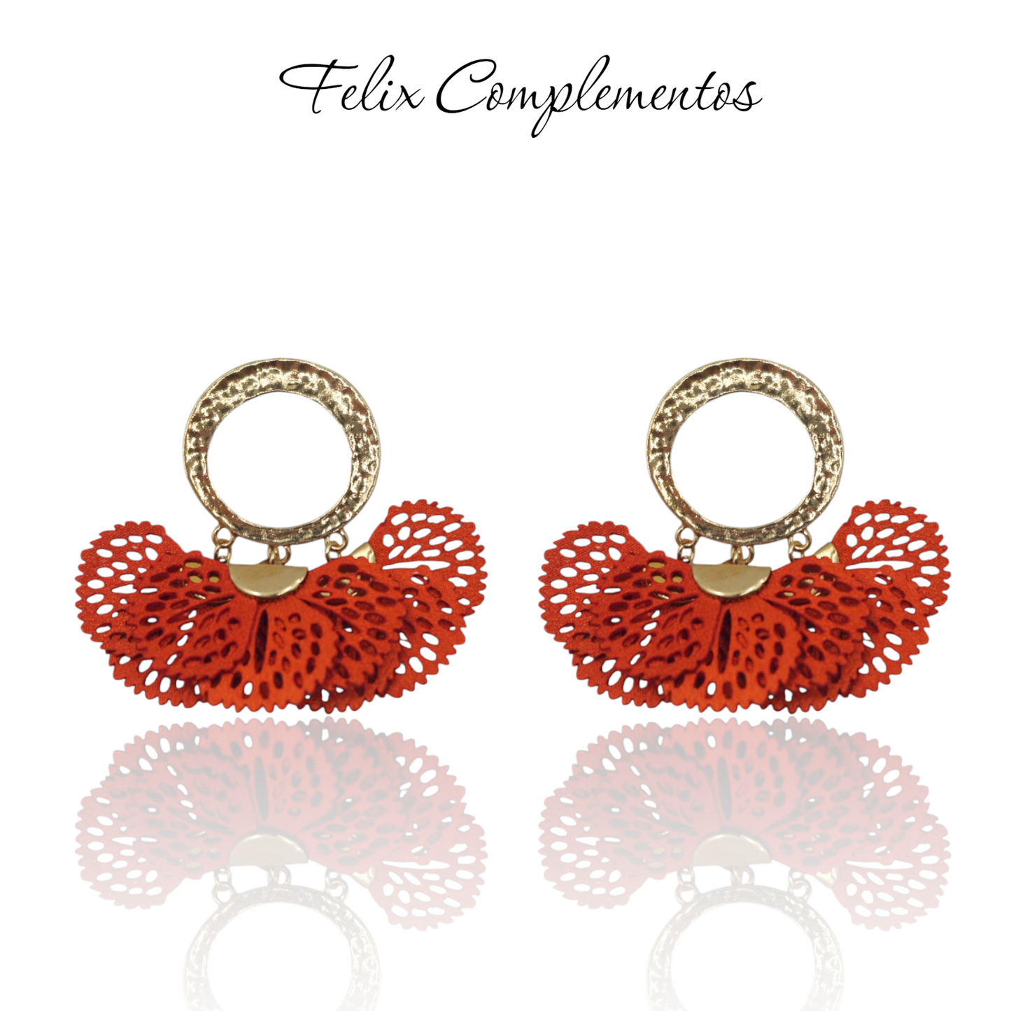Flamenco petal earring