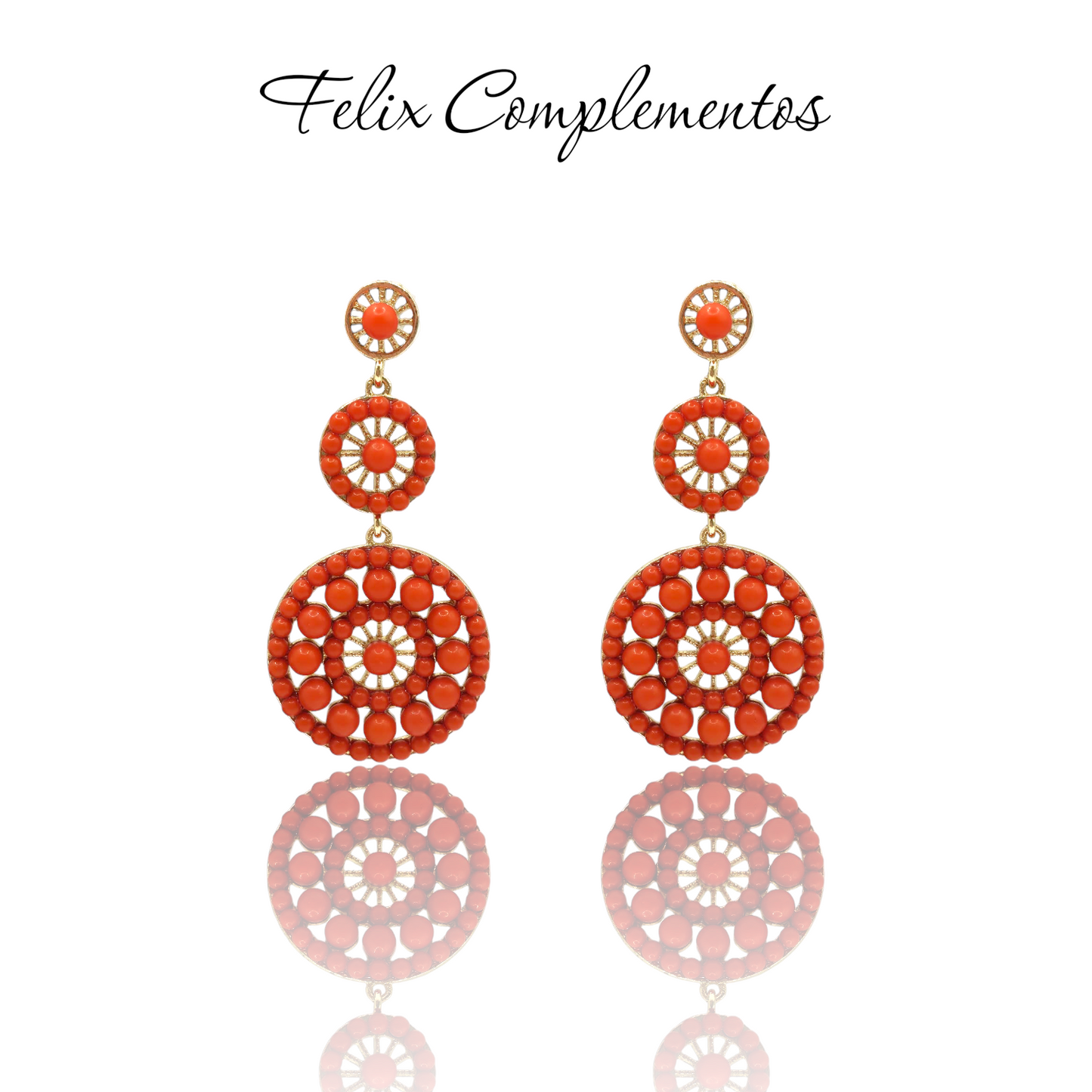 Pendiente flamenca circular