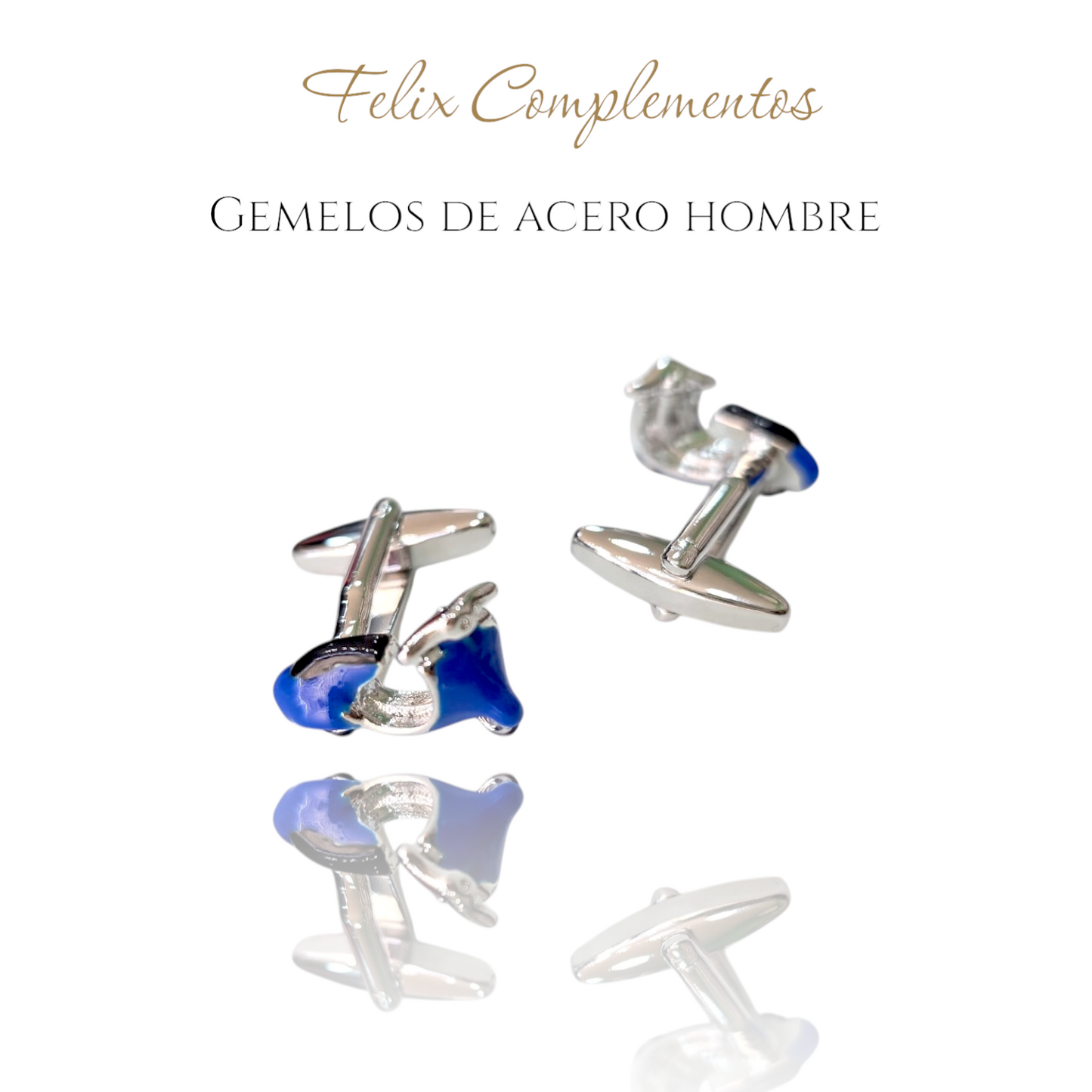 Gemelos diseño Vespa azul