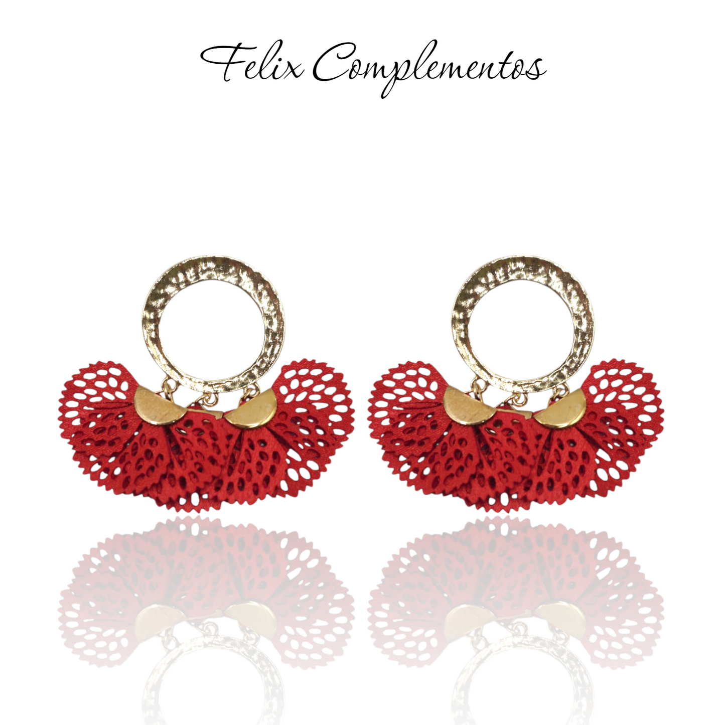 Flamenco petal earring