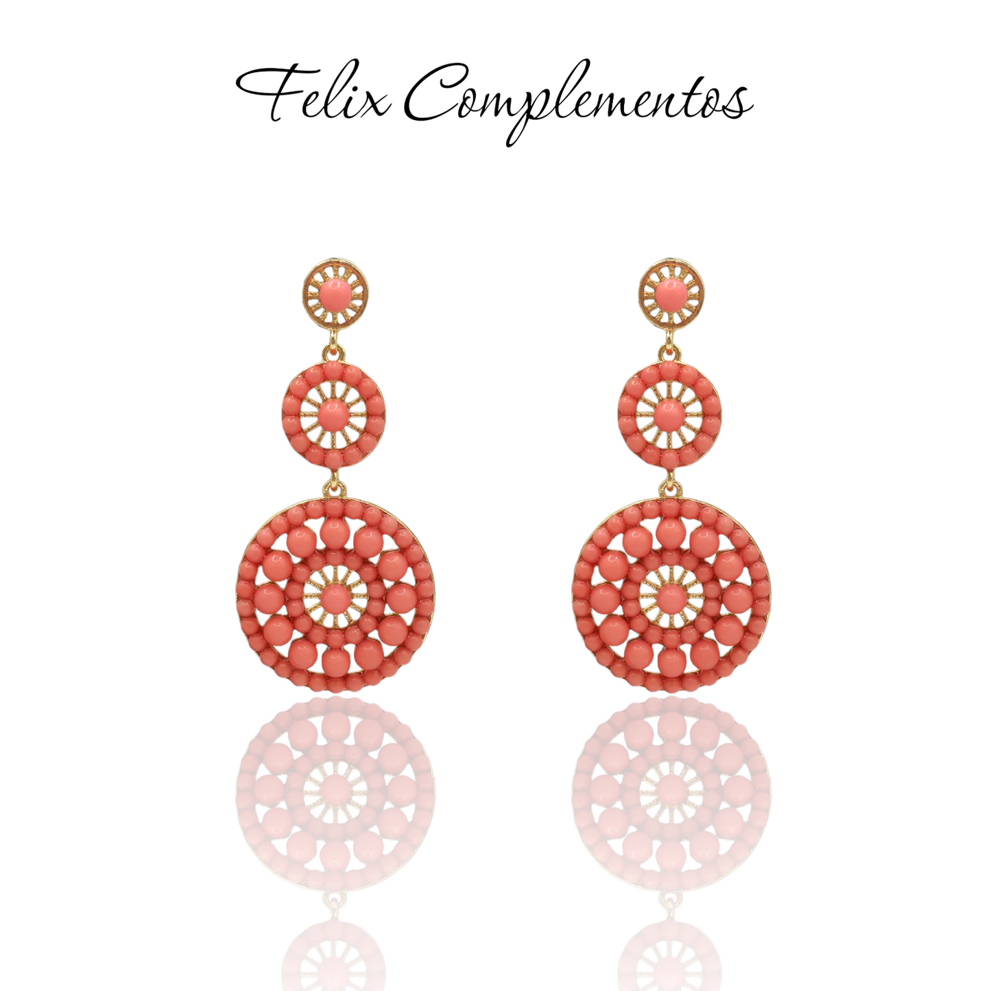 Pendiente flamenca circular