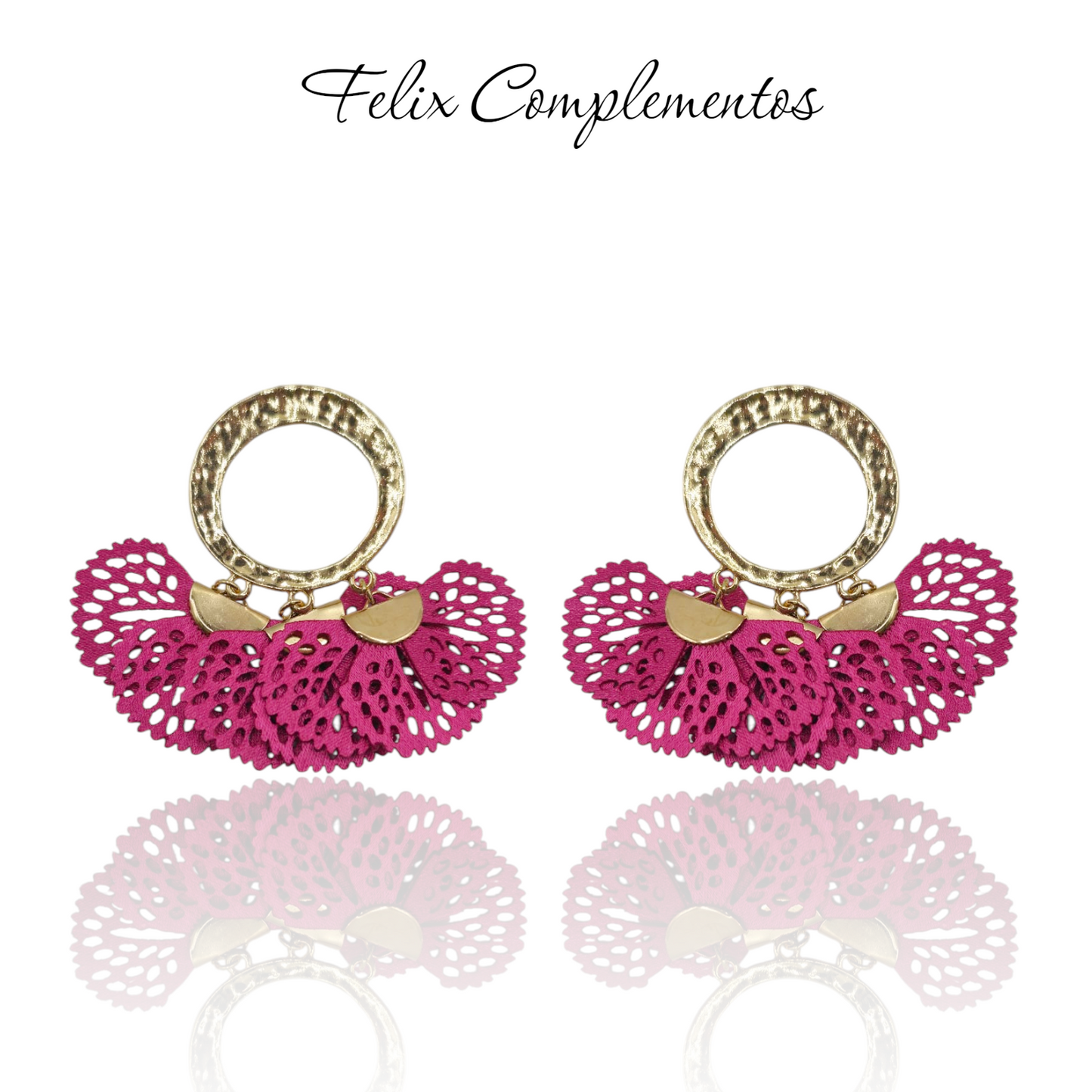 Flamenco petal earring