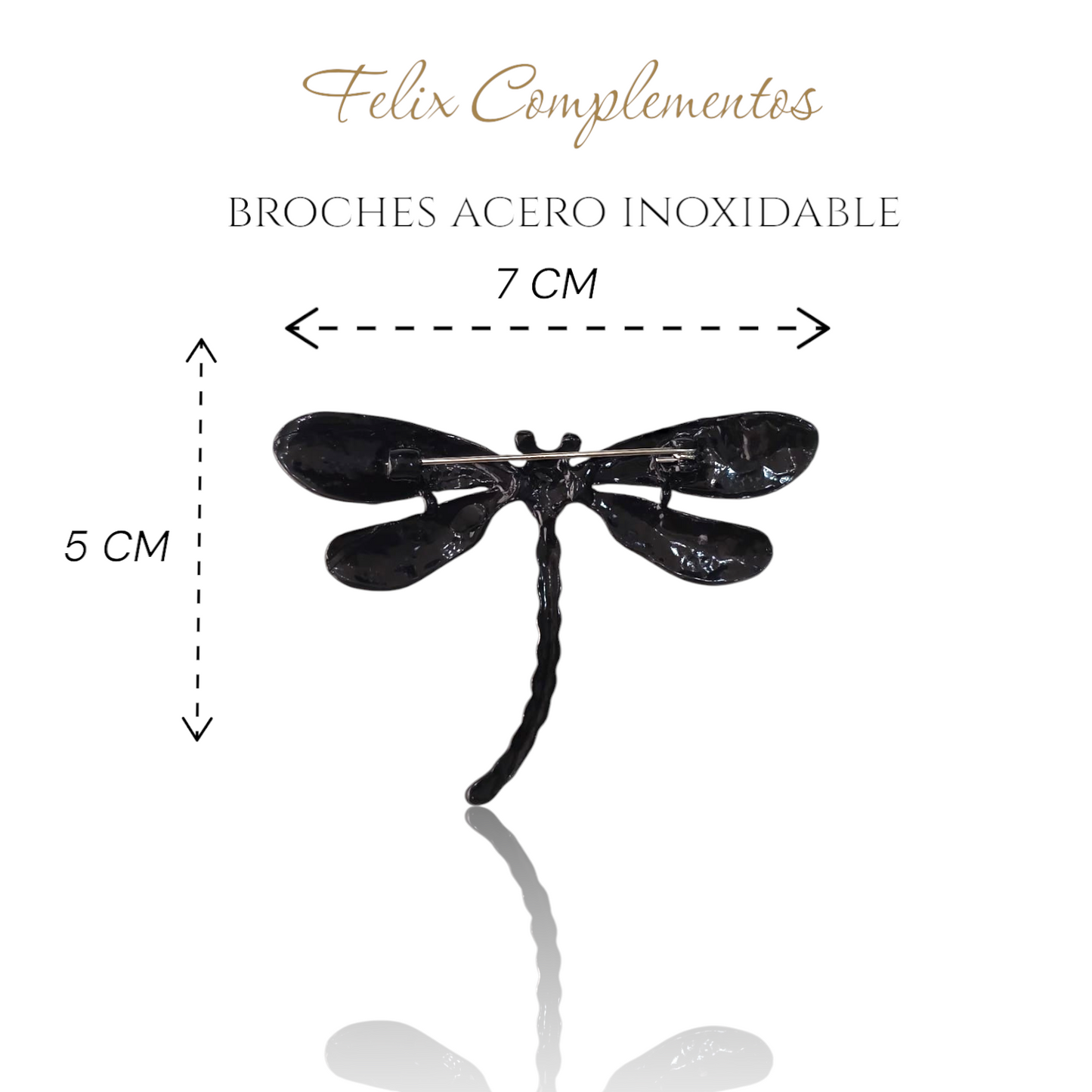 Broche Libelula colores salvajes