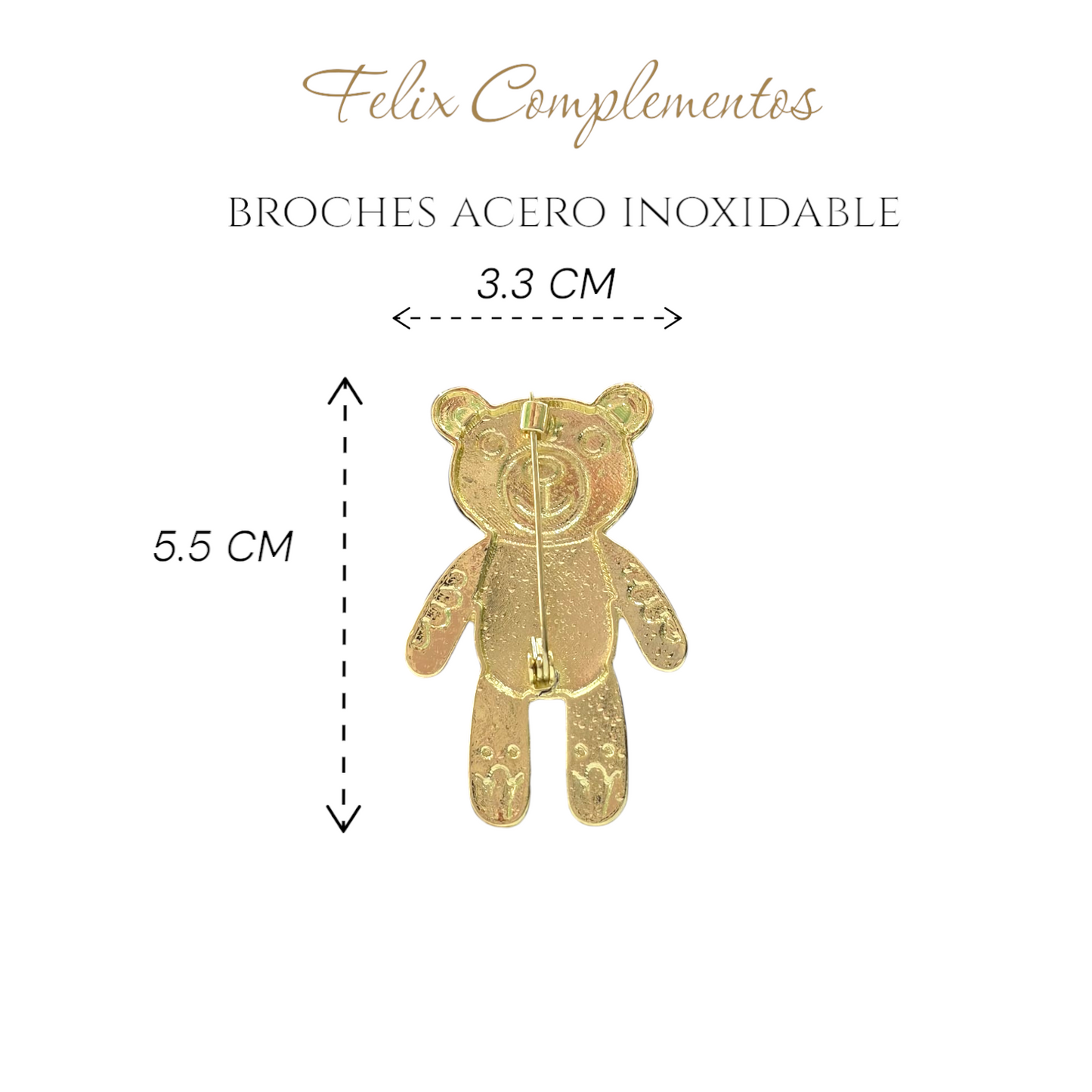 Broche losito dulce color