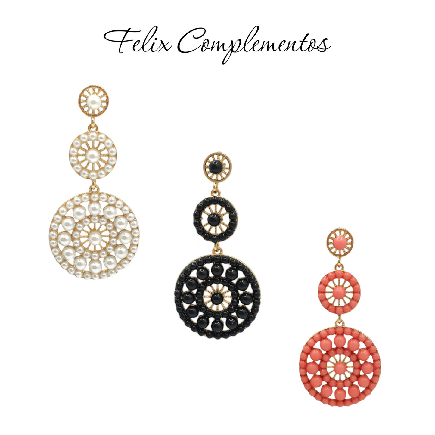 Pendiente flamenca circular