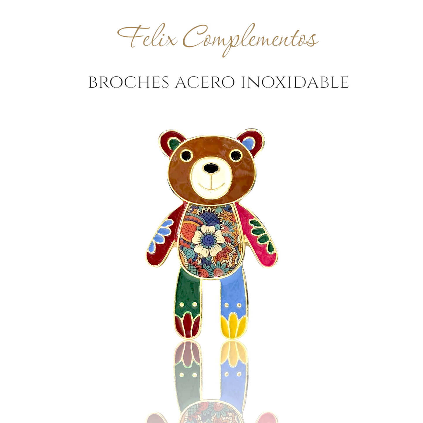 Broche losito dulce color