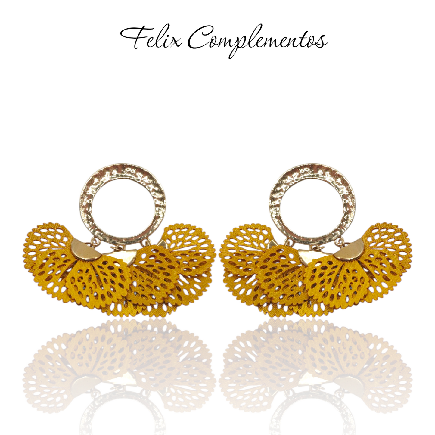 Flamenco petal earring