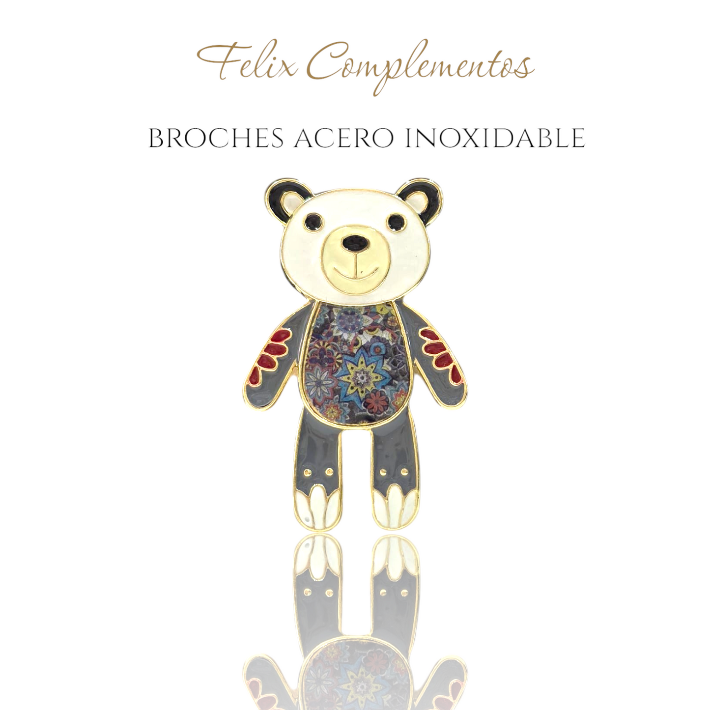 Broche losito dulce color