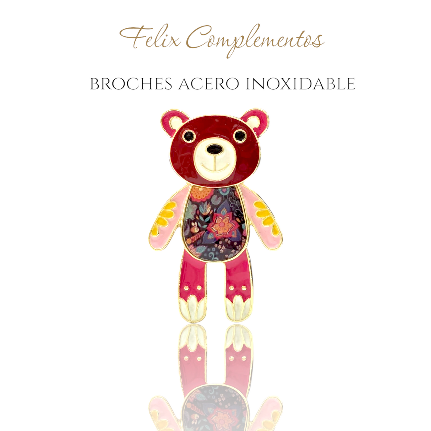 Broche losito dulce color