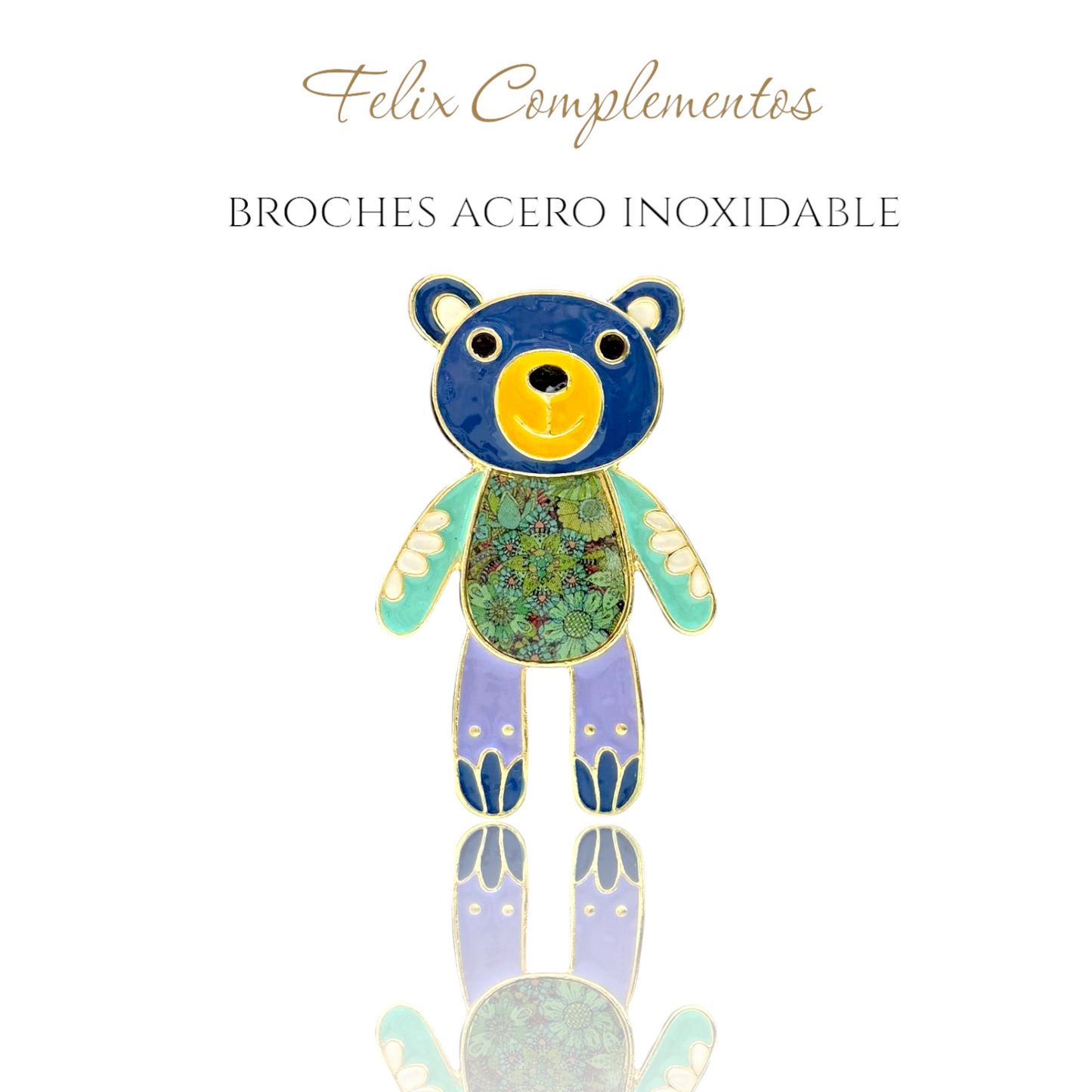 Broche losito dulce color