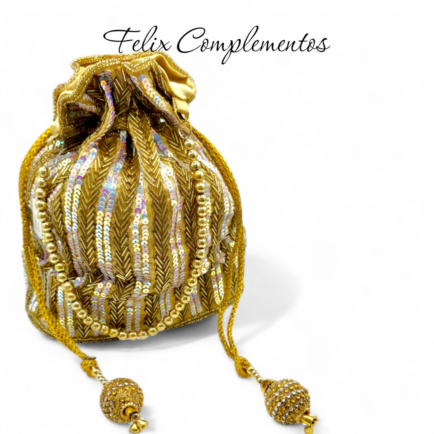Bolso saquito de lentejuelas