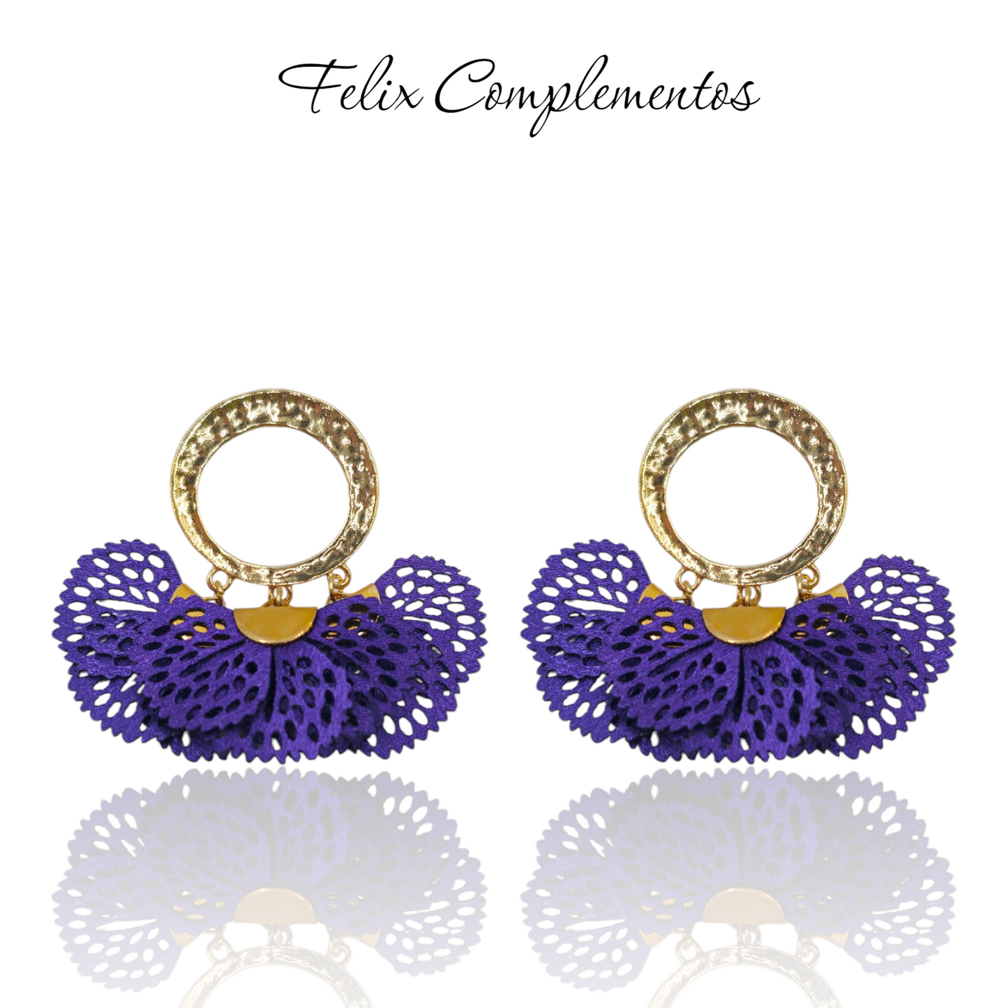 Flamenco petal earring