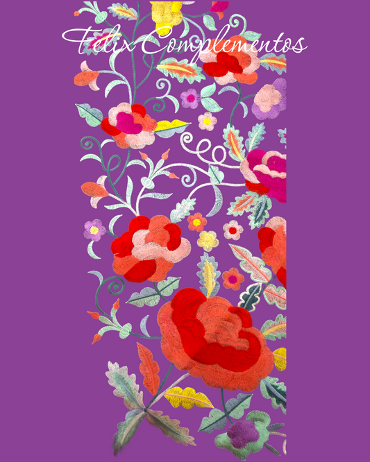 Manton pequeño morado