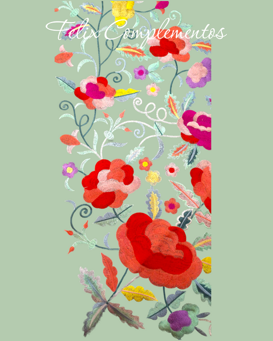 Manton pequeño verde menta