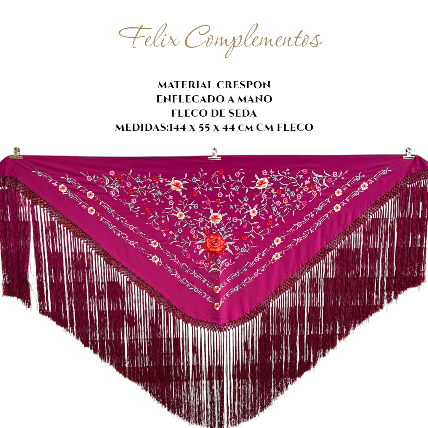 Manton bugambilla flor rojo (modelo B)