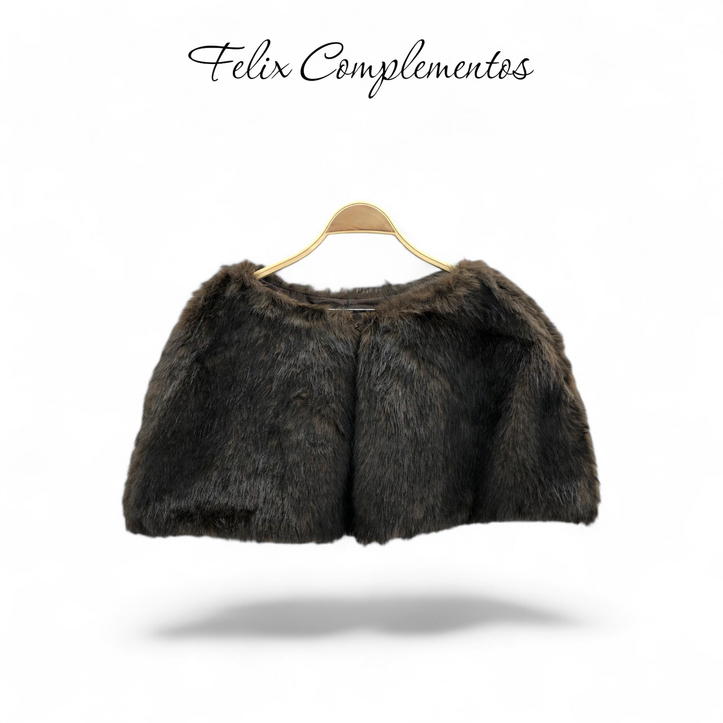 Capa de pelo marron chocolate