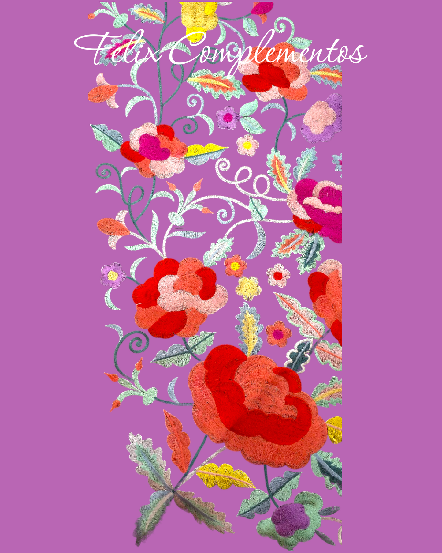 Manton lila flor grande