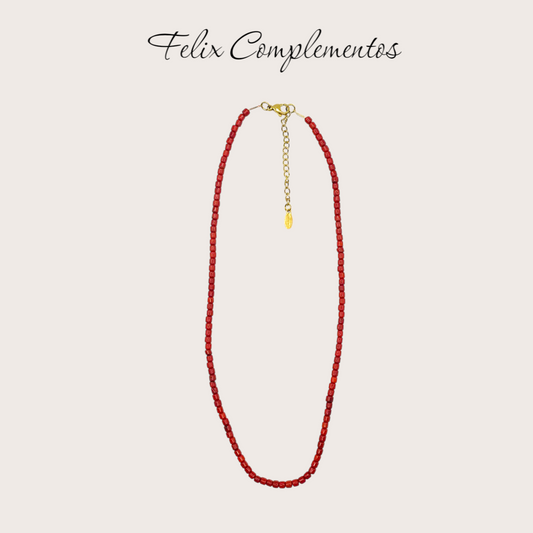 Large coral necklace