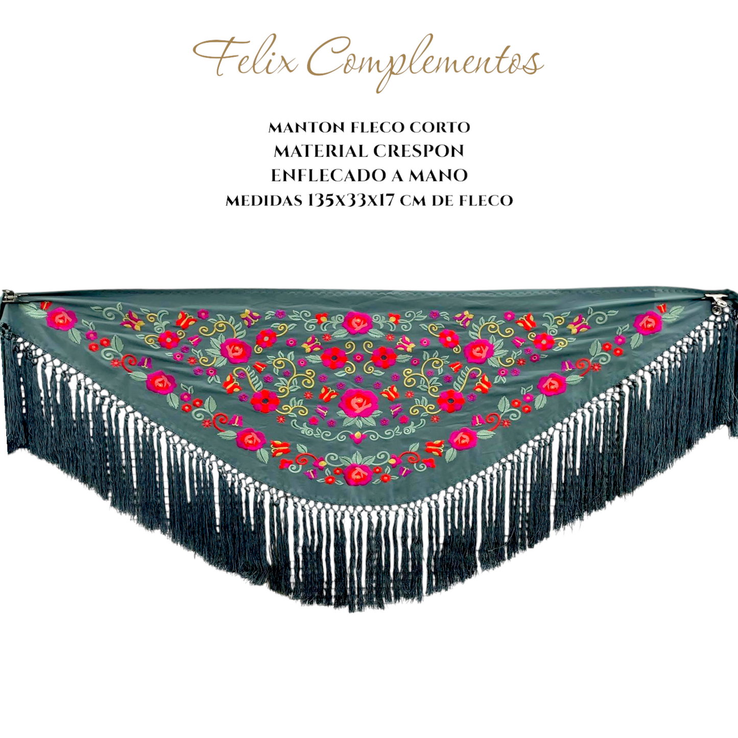 Small petrol blue shawl