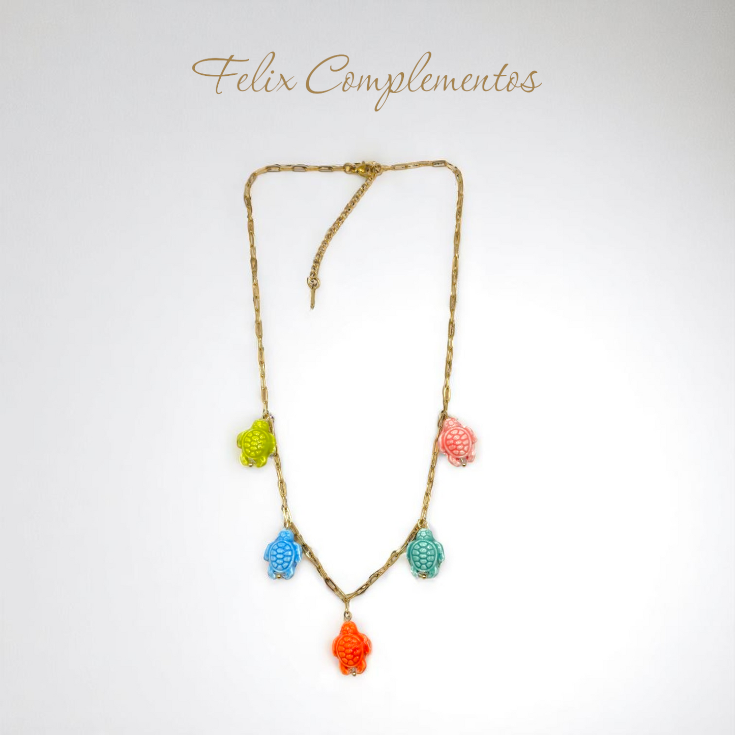 Collar tortuga de colores