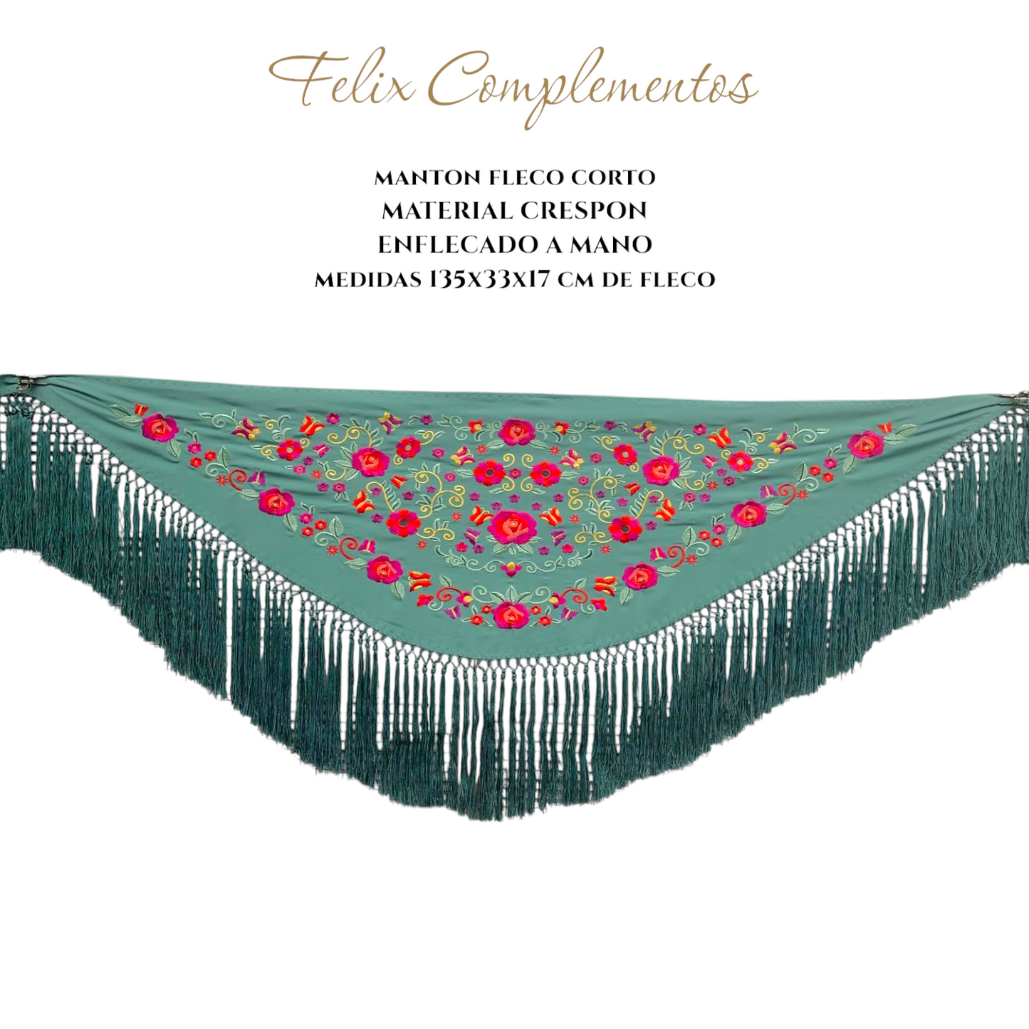 Small petrol blue shawl
