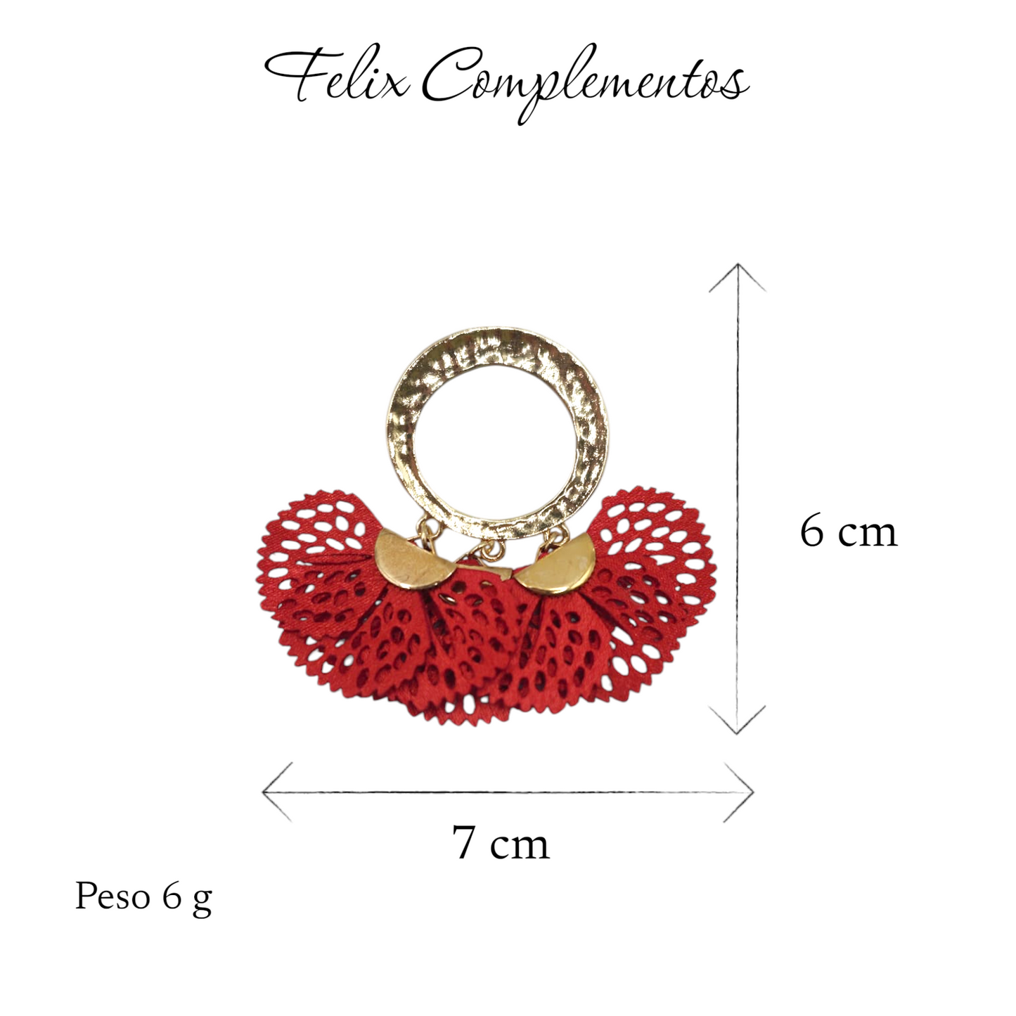 Flamenco petal earring