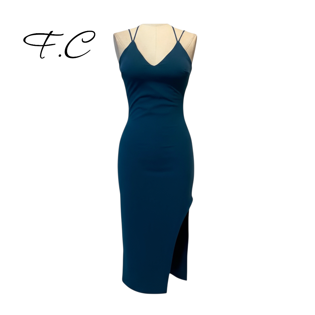 Vestido corto liso