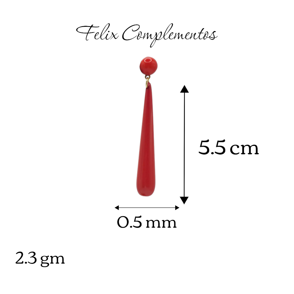 Pendiente flamenca lagrima de mujer