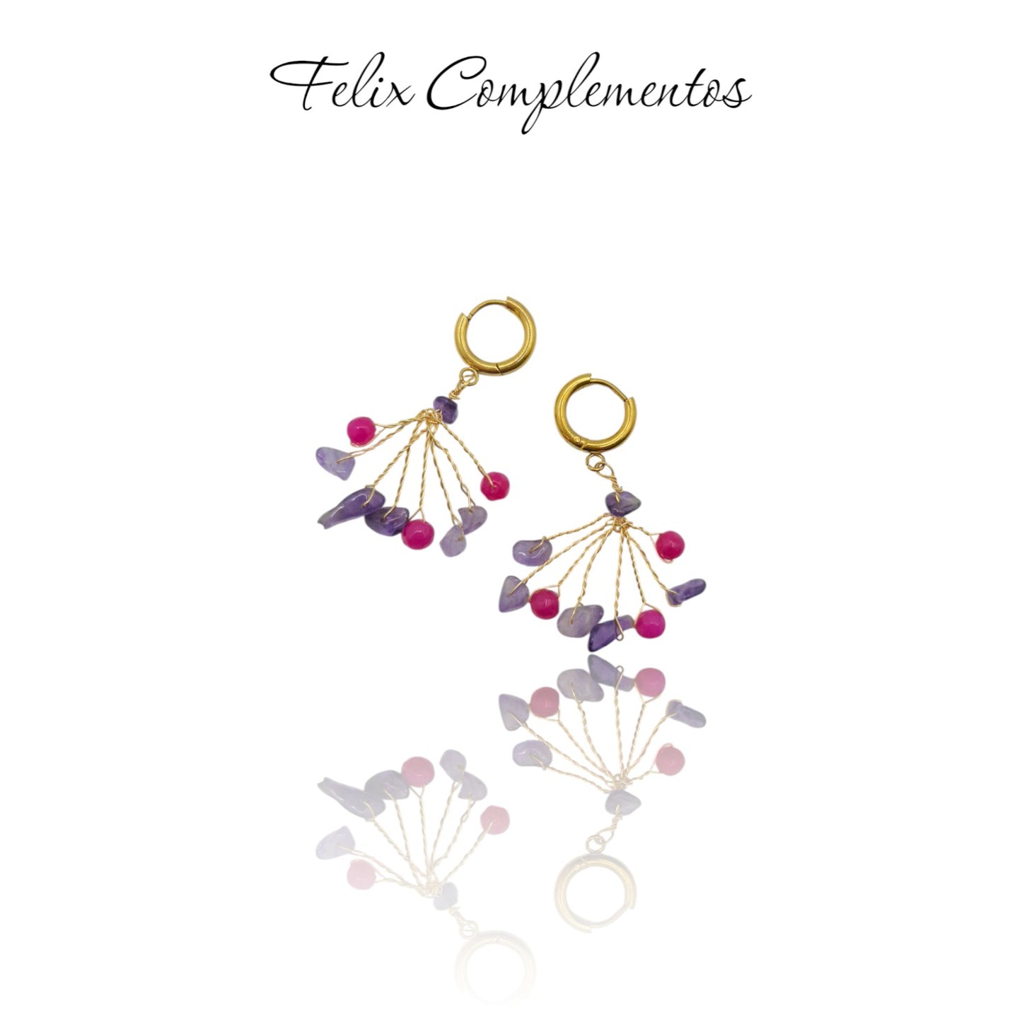 Pendiente ojas caidas