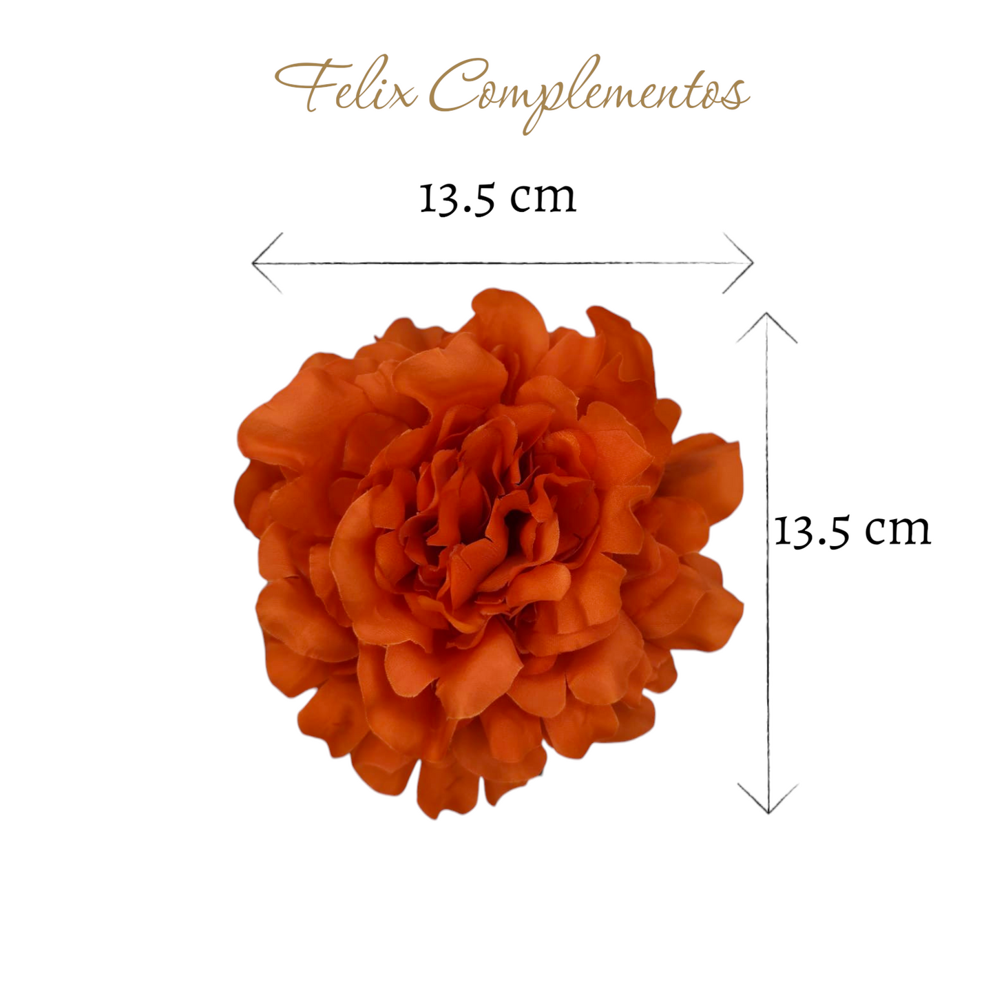Peonia naranja intenso