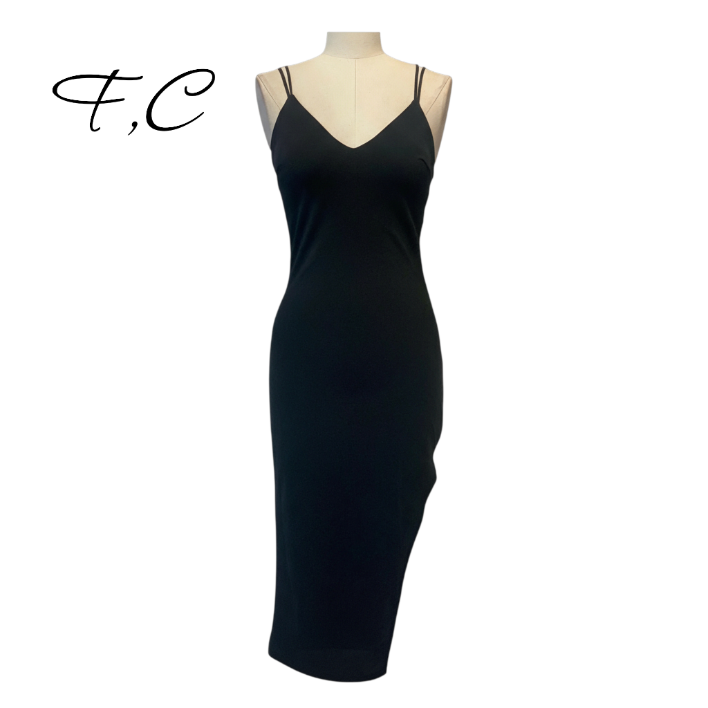 Vestido corto liso