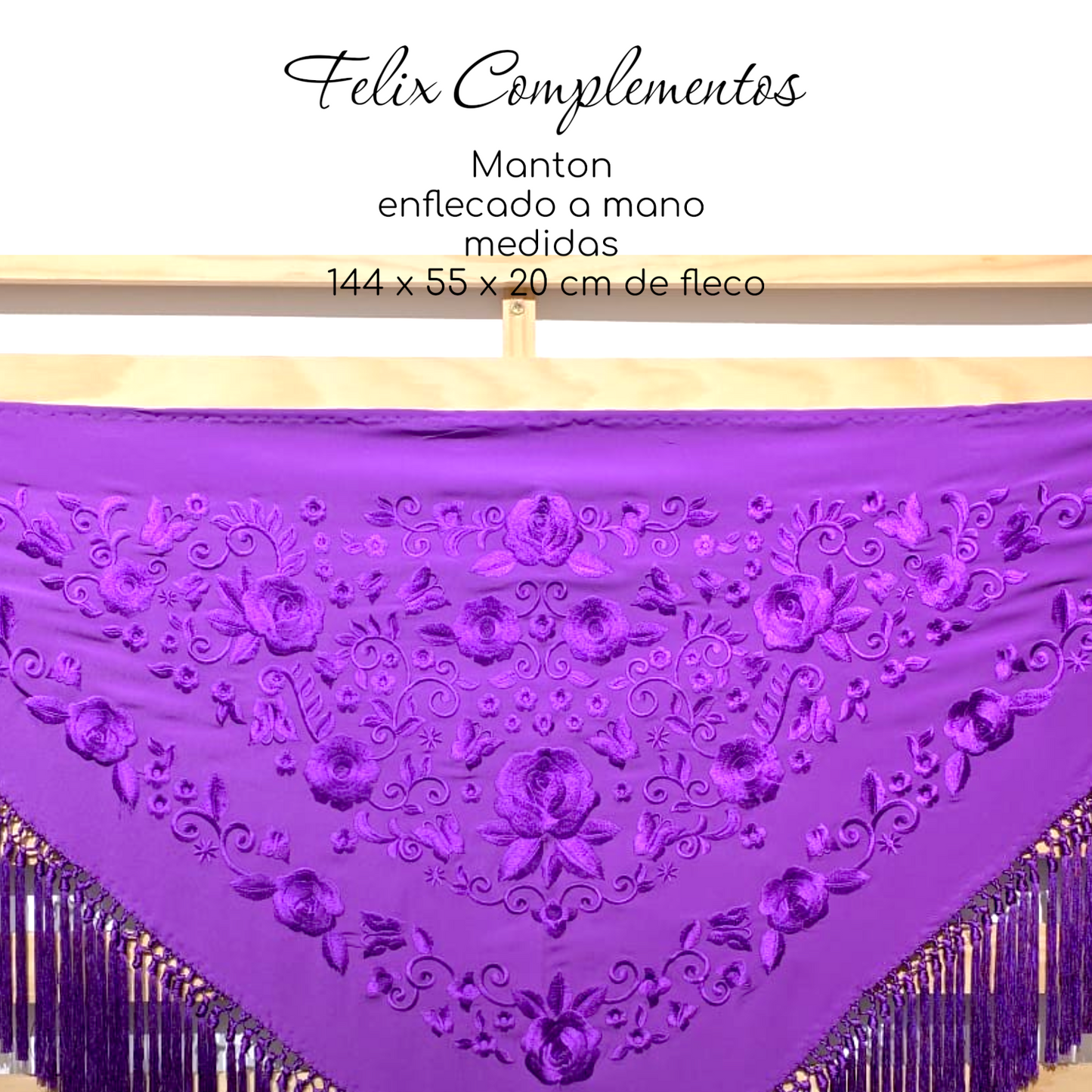 Manton color Morado al Tono