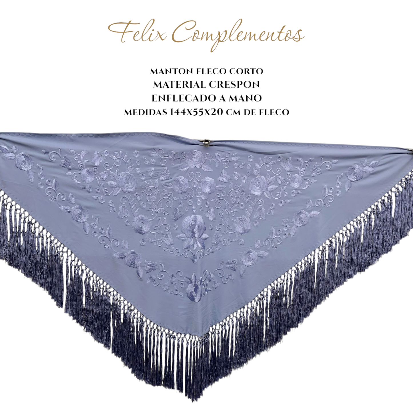 Manton azul grisaceo