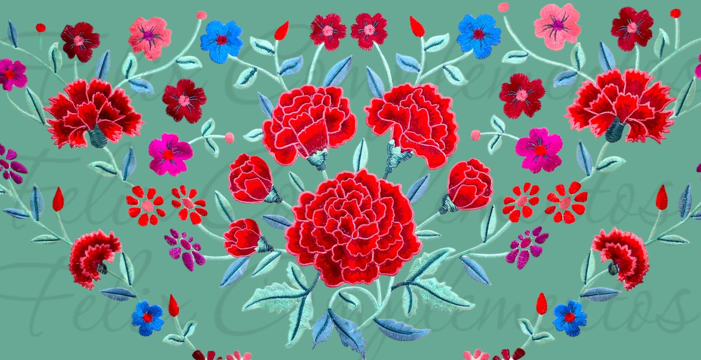Manton Cadete Dianthus Verde Jabonoso