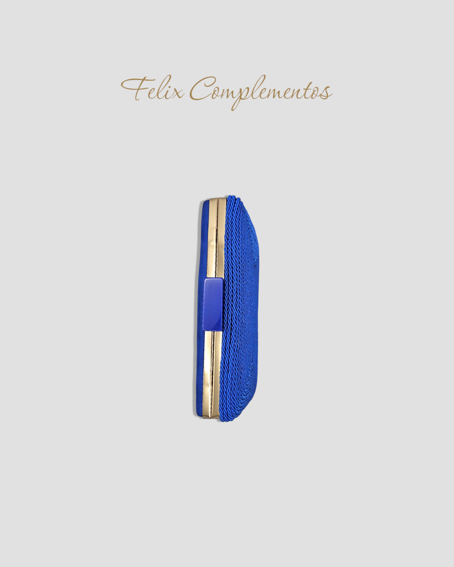 Bolso con diseño cuerda color azul