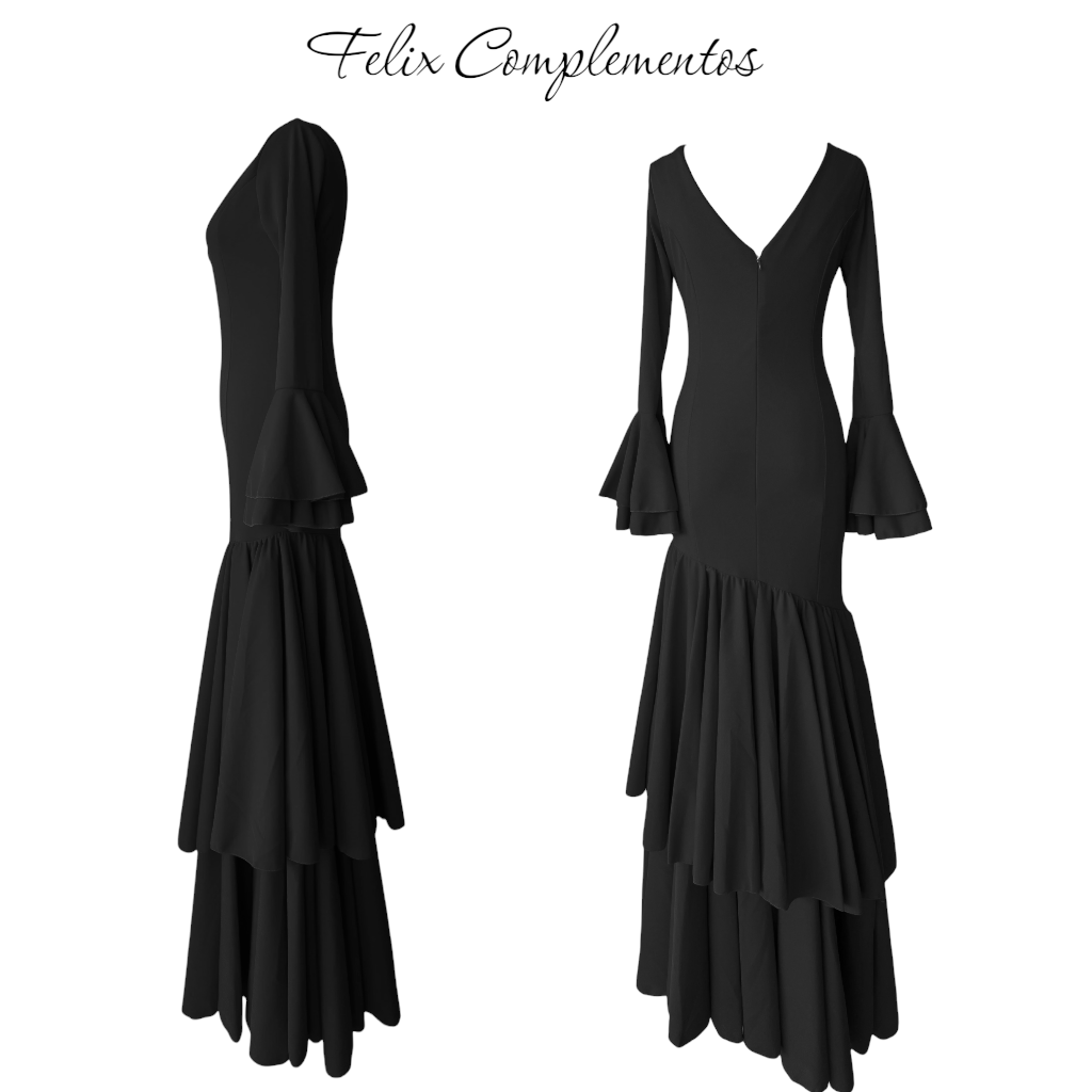 Vestido flamenca negro (M2)