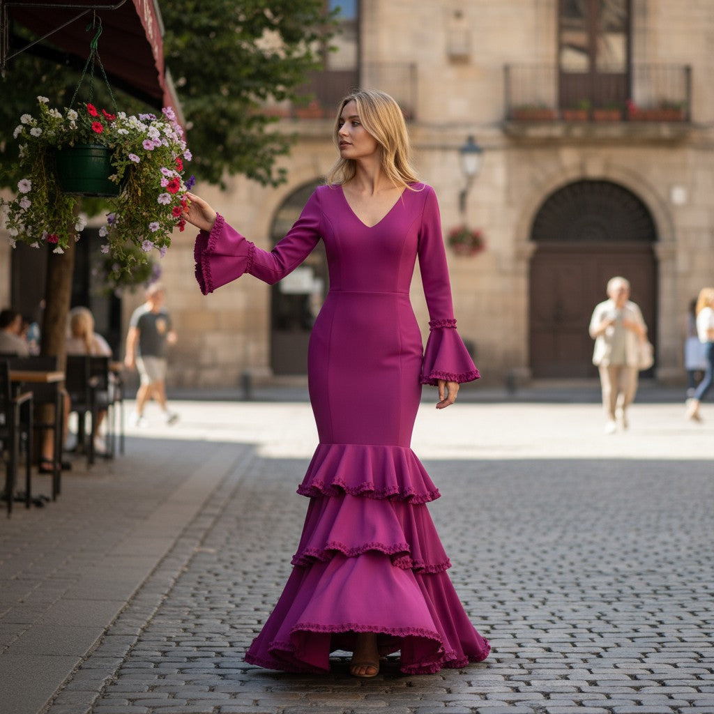 Vestido flamenca Buganvilla (M3)